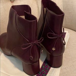Tory Burch Burgundy Bootie